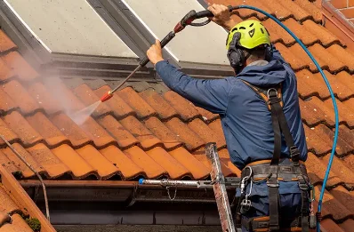 Démoussage et hydrofuge de toiture à Villeron